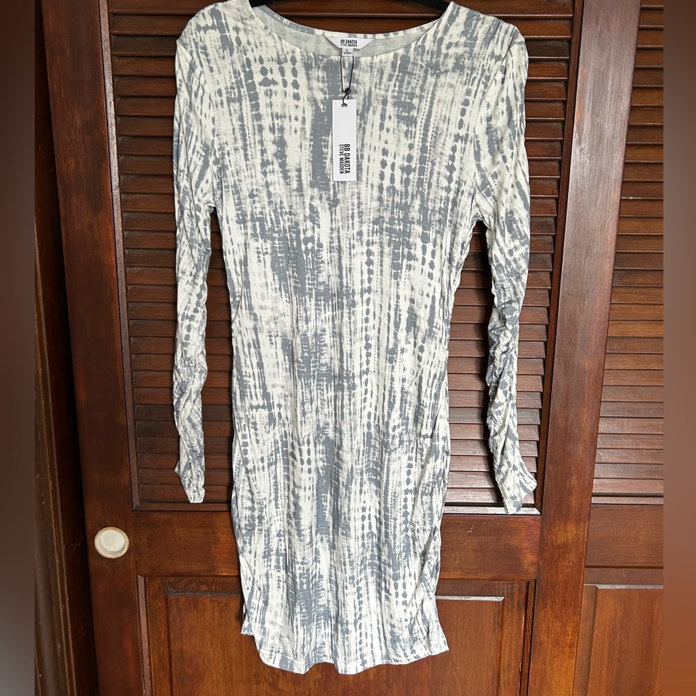 Steve Madden blue and white dress, Size L